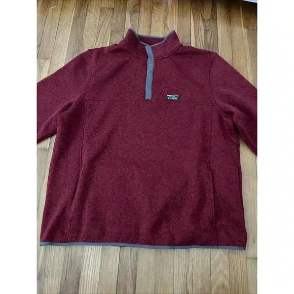 L.L.Bean Men's Knit Fleece Slightly Fitted Pullover Sweater! XXL TALL - Picture 3 of 6